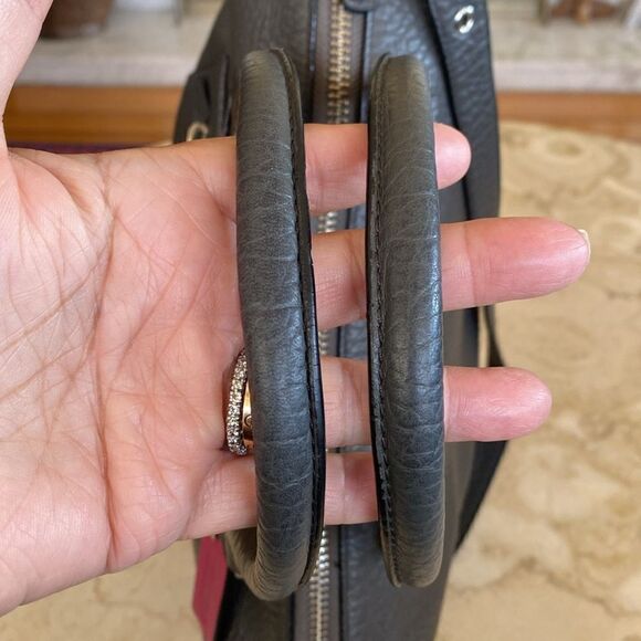 Coach 21140 Textured Leather Legacy Satchel Shoulder Bag - Picture 11 of 16